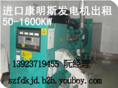 福田工地發(fā)電機(jī)出租 300KW發(fā)電機(jī)出租