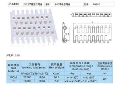 新品模块塑料网带