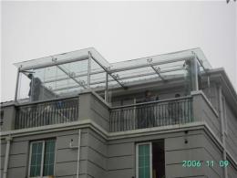 钢化玻璃 阳光板 耐力板雨棚