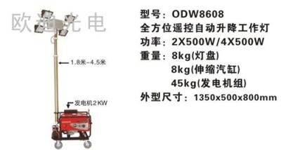 SFW6110D全方位摇控自动泛光工作灯