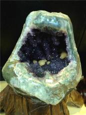 极品紫晶洞聚宝盆