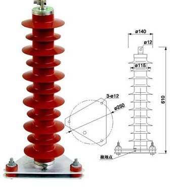 HY5WZ HY5WS-35KV复合绝缘氧化锌避雷器