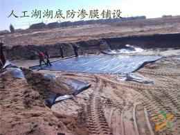 河南 郑州 安阳人工湖防渗膜设计-铺设